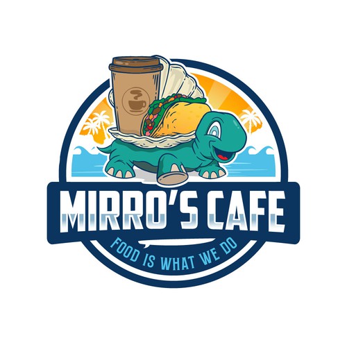 Design a vibrant logo for an awesome beach cafe Design by AlarArtStudio™