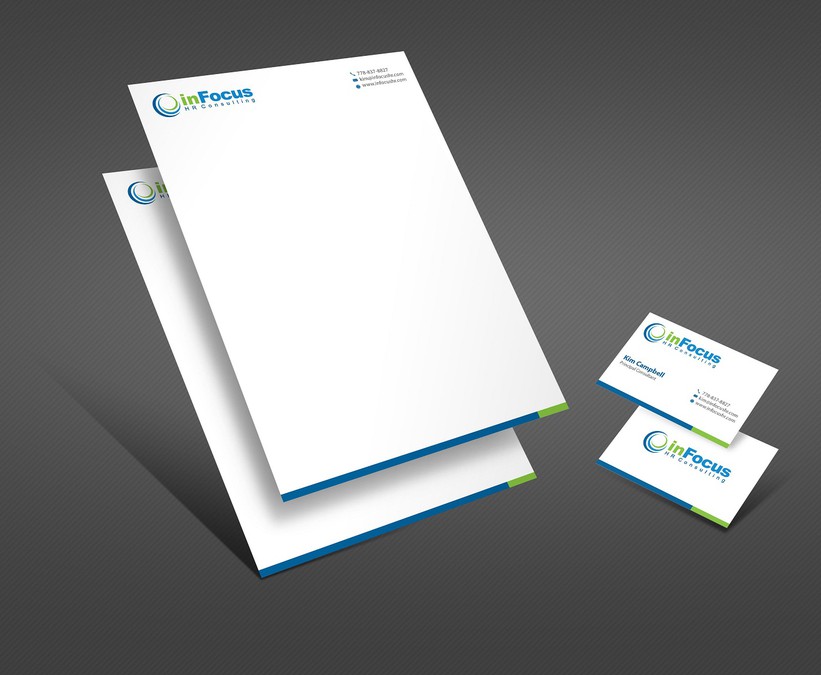New business card and electronic letterhead for a Human Resources