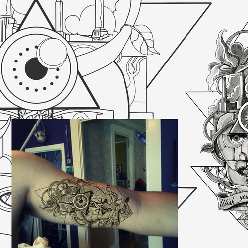 Pink Floyd inspired tattoo needed for Floyd!! Design by Giulio Rossi