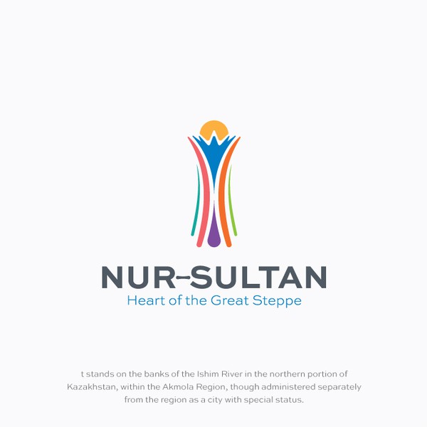 Simple logo representing the city of Kazakhstan