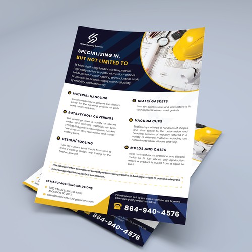Clean single page line card for potential customers Design by Diprozoarder