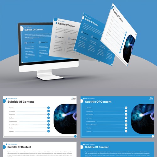 Design a powerful Base Powerpoint Template to speak to top tier brands Design by Mulyana D-Zign