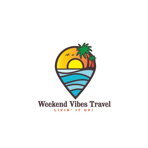 Design a Travel Logo for Weekend Vibes Travel Design by Pragiee