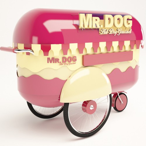 Food Cart To Sell Gourmet Hot Dog Design by R . O . N