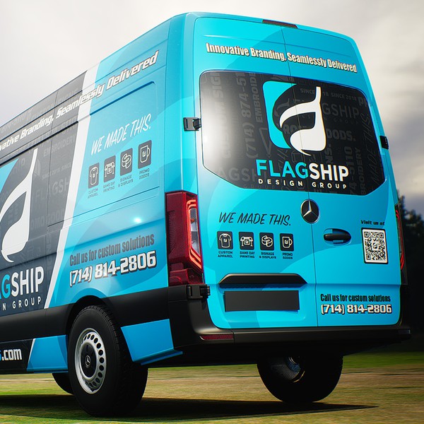 Sleek Modern Van Wrap for Branding Agency