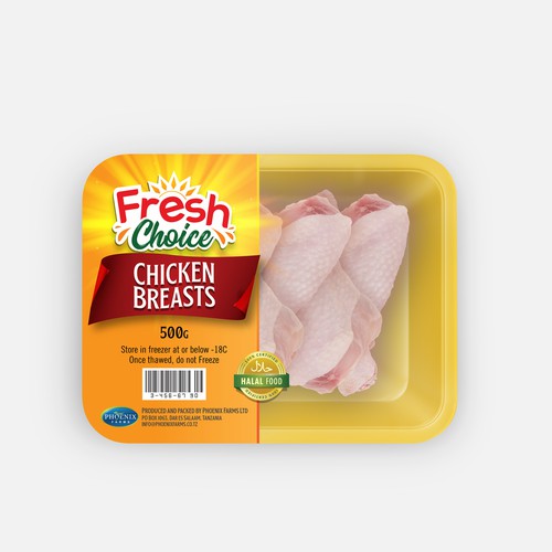 Packaging design for our chicken. Design by Methodologi