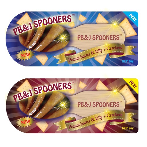 Product Packaging for PB&J SPOONERS™ Design by YiNing