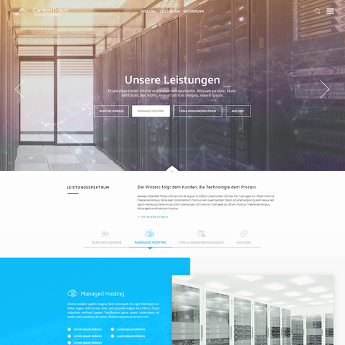 Proposta di design per un contest della categoria Design di sito web realizzata da malzi.