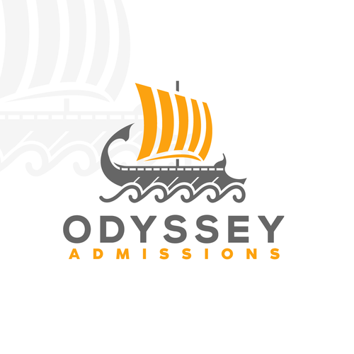 Modern visual of the "The Odyssey" (boat, Greek mythology, etc.) Réalisé par lostfortydesigns