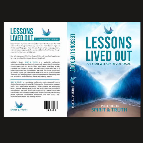 We need a captivating cover for our 1-year Devotional! Design by Nat Pearl Designs