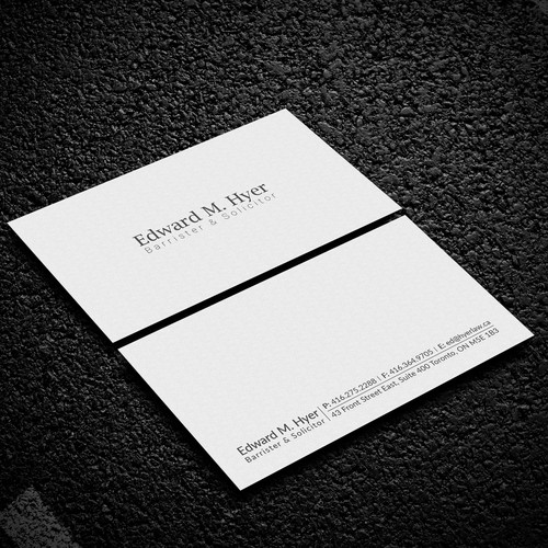 Business Card For Senior Lawyer