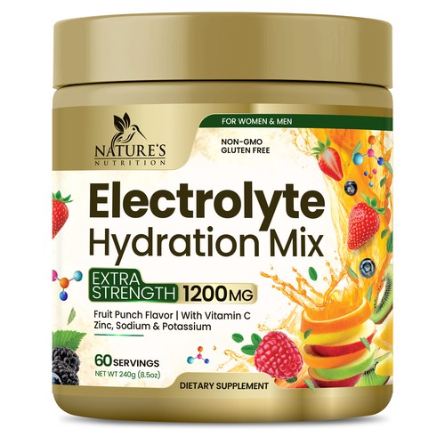 Hydration Electrolytes Design Needed for Nature's Nutrition Design by Black-Pepper