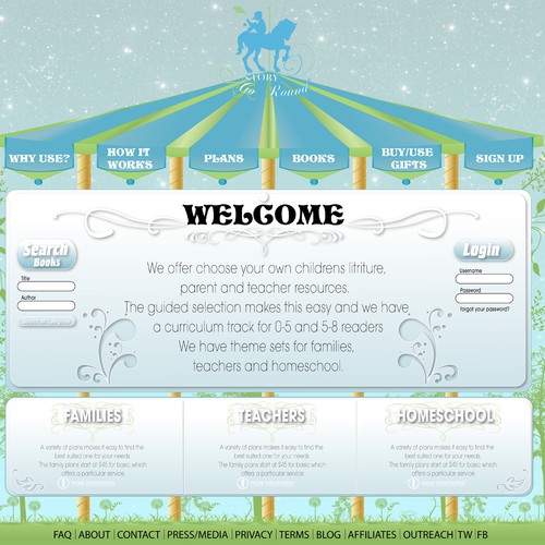 Creative Web Design for Start Up Children's Book Company Diseño de TJLS Design