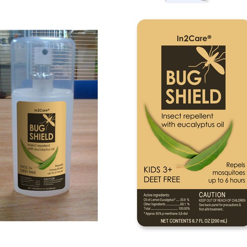 Design A product label for an insect repellent based on African lemon eucalyptus oil di SulieCreative