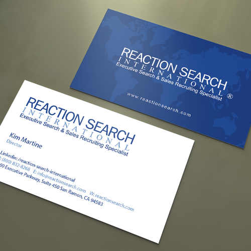 Create a new Business Card design for an Executive Search Company Design réalisé par An'