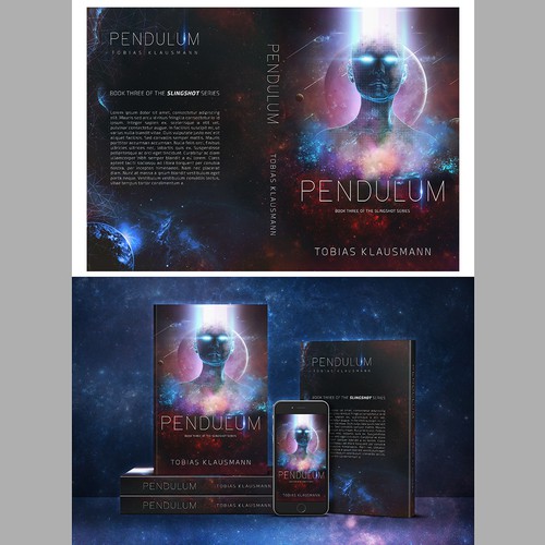 Book cover for SF novel "Pendulum" Diseño de LMess