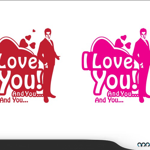 コンペ「"I Love You! And You... And You..." [LOGO - $355]」のデザイン by Jivoさん 