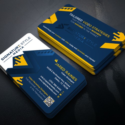 Design the Perfect Signature Style Business Card for my Video Production Company Design by Xclusive16