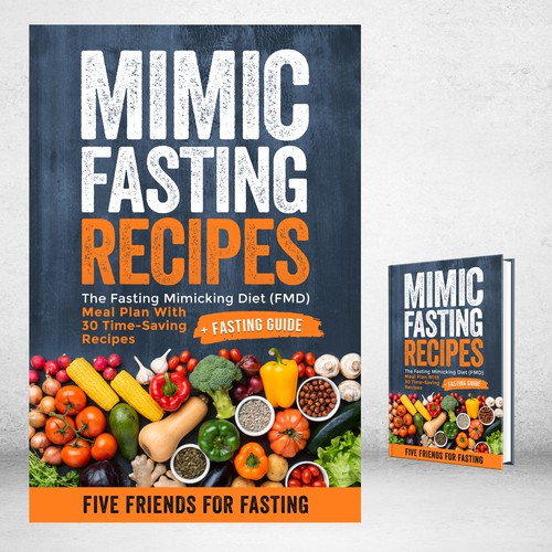 Design a fancy cover+basic layout for an e-book-based recipe book for the new fasting technique FMD Réalisé par iDea Signs