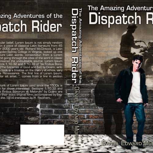 Design a book cover for The Amazing Adventures of the Dispatch Rider Design by Chameleonstudio74
