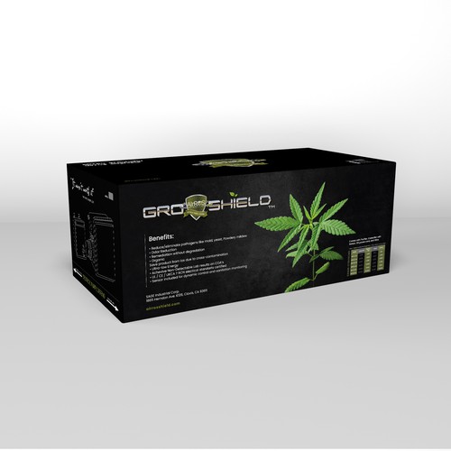 Diseño de Retail packaging for Advanced Air Purifier for Cannabis and Ag de zarifa86