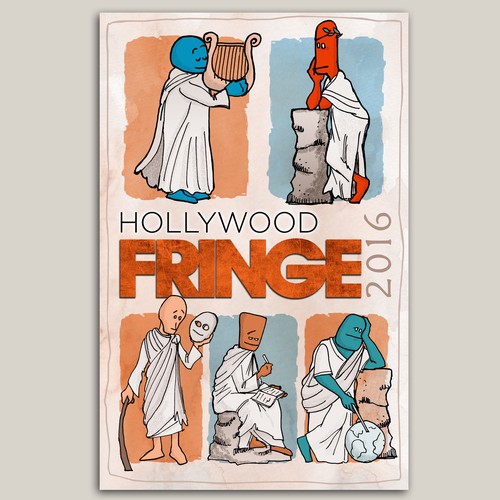 Guide Cover for the 2016 Hollywood Fringe Festival Design by Onironauta