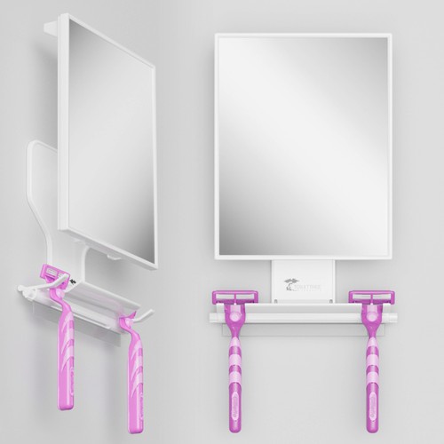 3D Rendering of Fogless Mirror in Shower/Lifestyle Environment (Fogless Mirror CAD file included!)) Design by Alinea Design