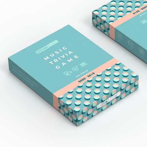 Create a packaging design for a music trivia game Design by Inmyde