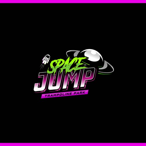 Space Jump Trampoline Park - Logo Design For Space Themed Adventure Park Design by Trzy ♛