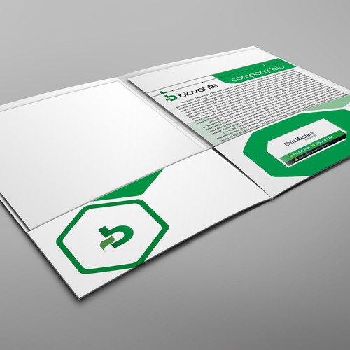 Create a marketing folder, product flyers, and keynote backgrounds for ...