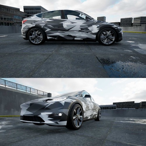 Tesla Model X Réalisé par TANSA ART