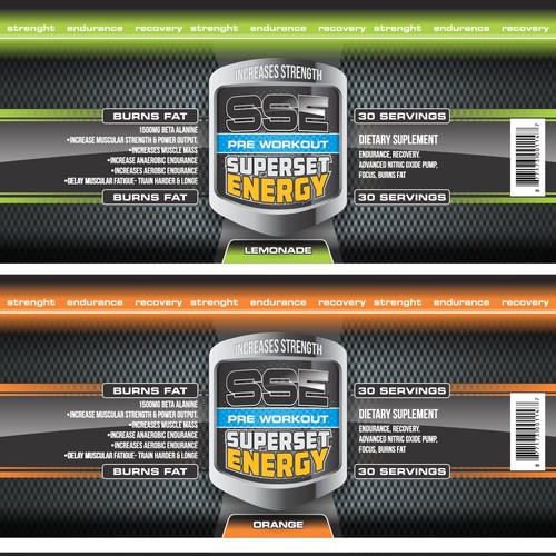 Create a Pre-Workout Label For SSE Design von MA©