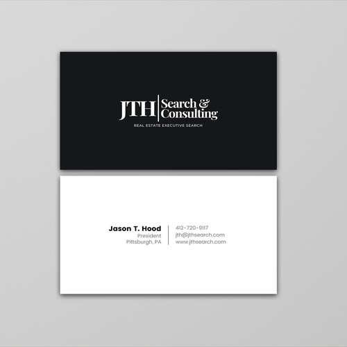 Business Card Design for Executive Search Firm Design by ™SF_Design™