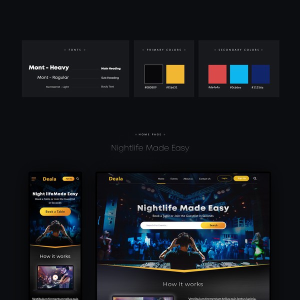 Event Website Deala