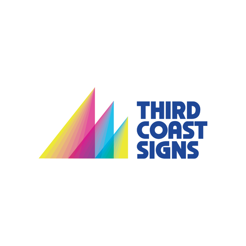 New vibrant business logo and branding for a sign making company serving Chicago Design by NinjaMouse™