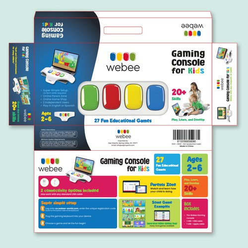 Gaming Console Packaging for young children Design by Noyart