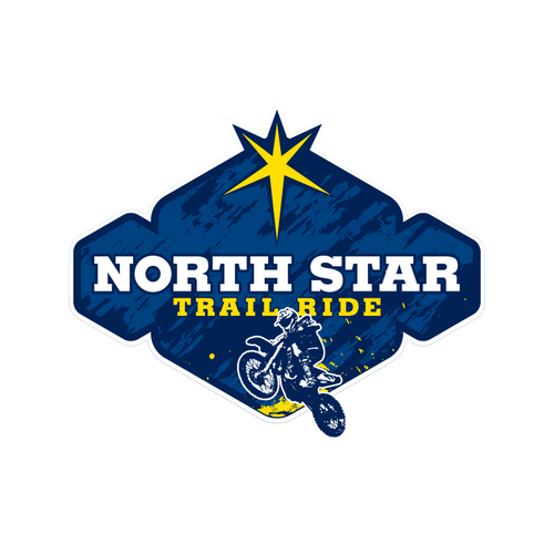 Create an obvious visual symbol for North Star Trail Ride merchandise ...