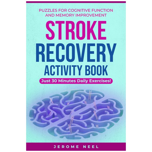 Stroke recovery activity book: Puzzles for cognitive function and memory improvement Diseño de Imttoo