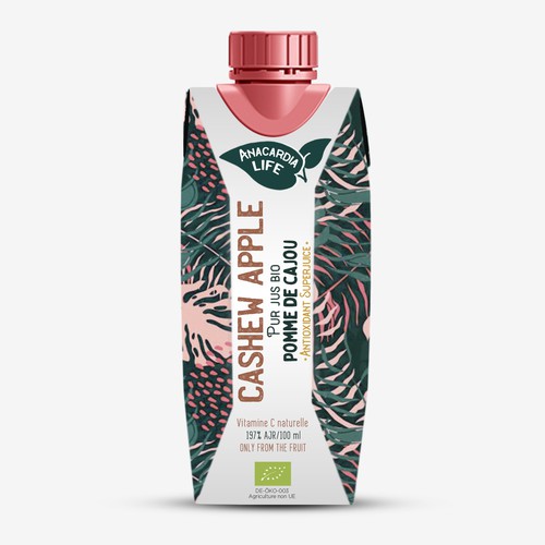 Organic juice in Tetrapak Prisma evoking a caring nature, beautiful and ...