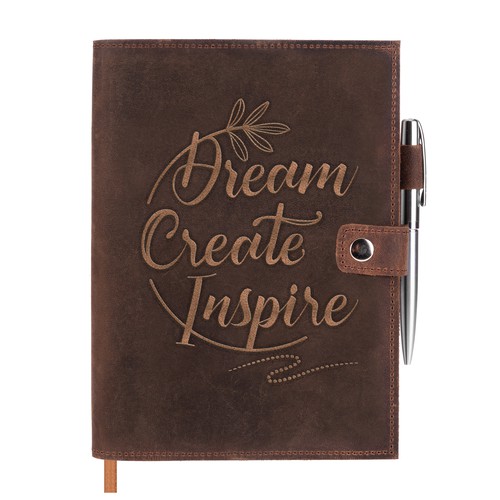 We need an embossed design created for the front cover of our new leather journal Design by LeliaS