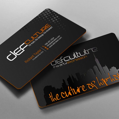 Hip Hop Business Card Design by chandrayaan.creative