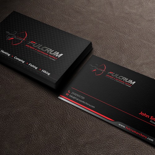 Outdoor Sporting Goods Company Needs Flashy Business Card Business