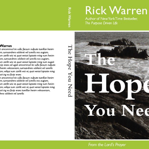 Design Rick Warren's New Book Cover Diseño de ciebera