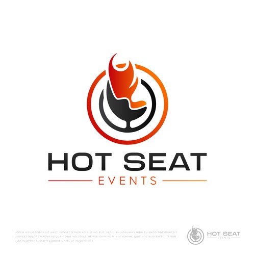 Impactful Logo For 'Hot Seat Events' – Learn from Industry Experts Through Livestreams & Events. Design réalisé par reiffal®