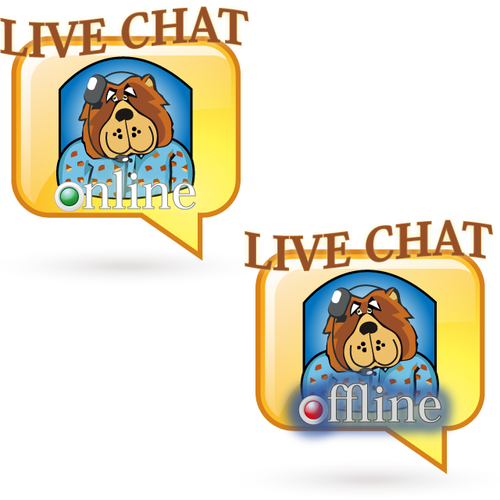 Design a "Live Chat" Button Diseño de nvdesigns