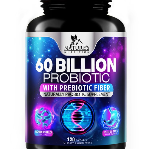 Designs | 60 Billion Probiotic Design Needed for Nature's Nutrition ...