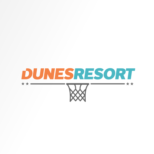 DUNESRESORT Basketball court logo. Design by AppleGraphics