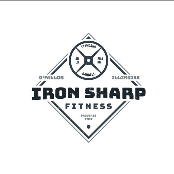 Design by Pantascope titled "Iron Sharp Fitness"