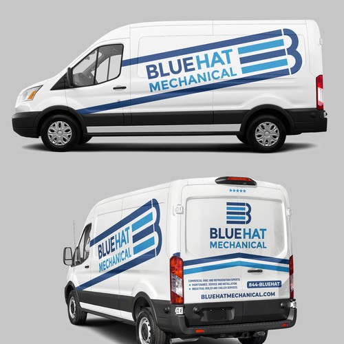 Understated Van Wrap Design Design by Rockyman