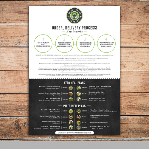 Meal Prep Service Flyer/Poster Postcard, flyer or print contest